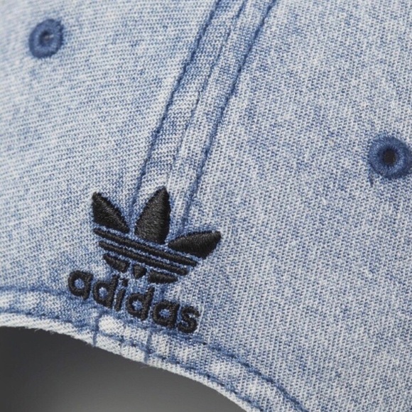 SOLD 🆕  | 🧢  Adidas Trefoil Denim Hat - Picture 2 of 8
